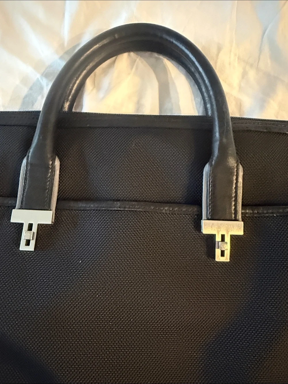 Tumi Elements Briefcase Tote with Top Handles missing long strap